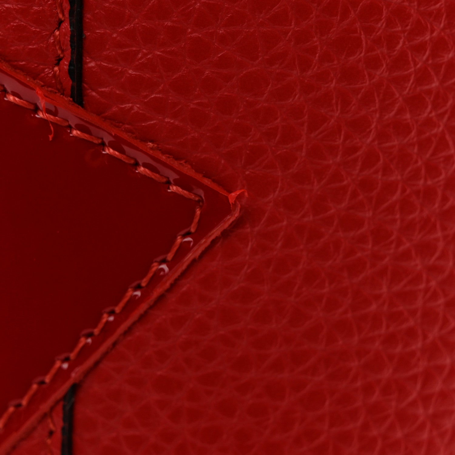 Christian Louboutin Calfskin Patent Logo Spikes East West Cabata Tote Red 12 of 12