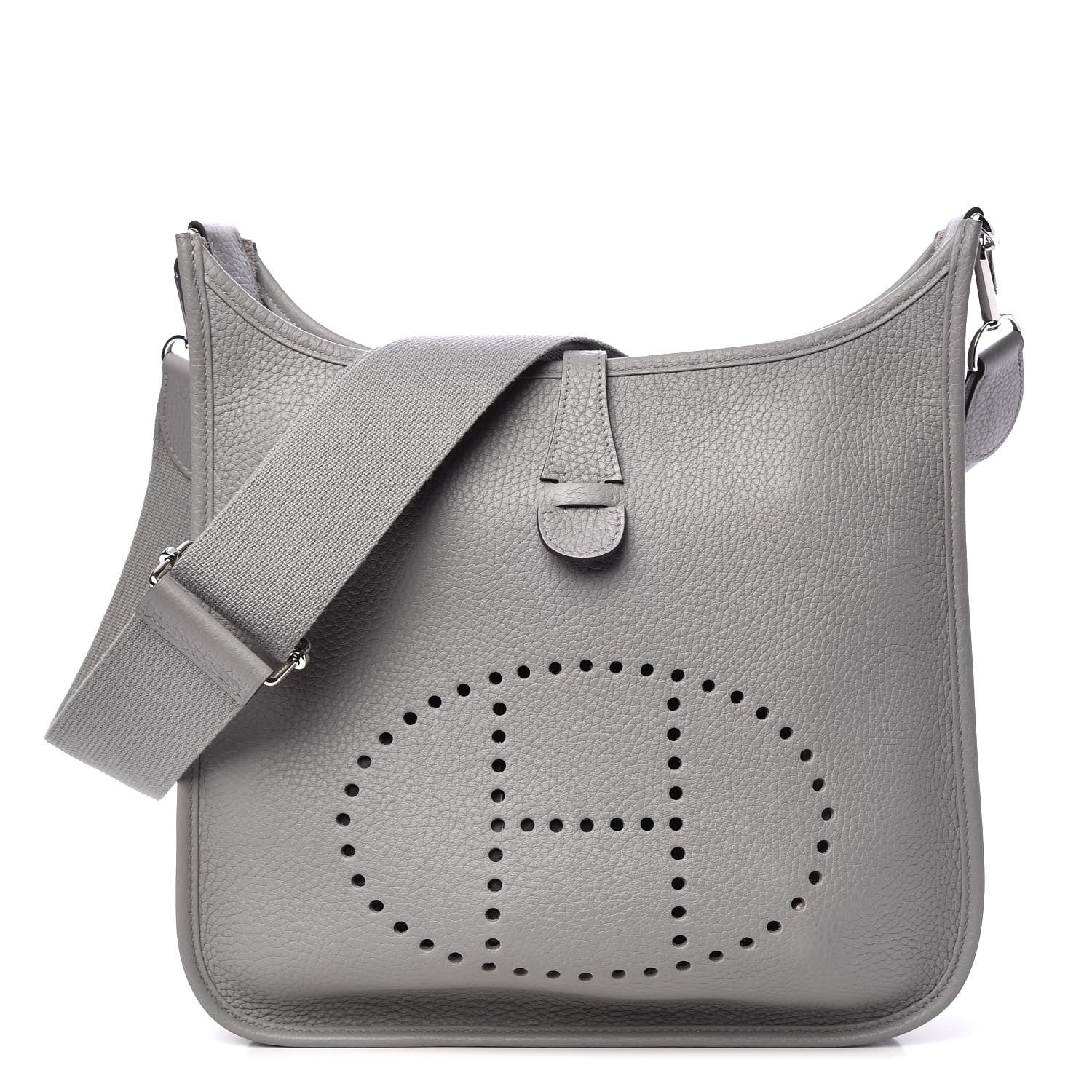 Hermes Taurillon Clemence Evelyne III PM Bleu Glacier 1 of 8