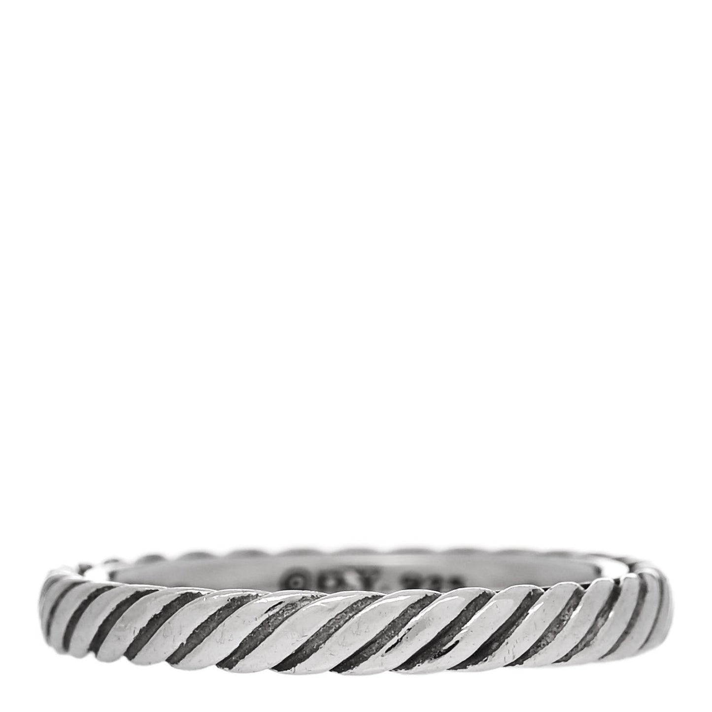Sterling Silver Stackable Cable Ring 49 5