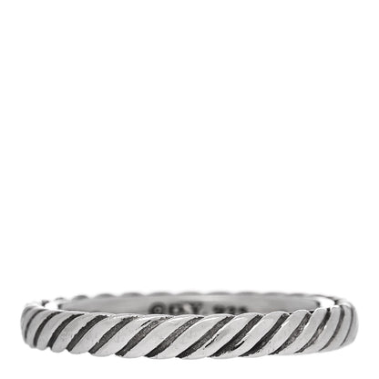 David Yurman Sterling Silver Stackable Cable Ring 49 5 1 of 4