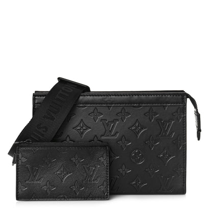 Louis Vuitton Calfskin Monogram Shadow Gaston Wearable Wallet 1 of 9