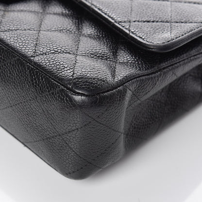 Chanel Caviar Quilted Medium Double Flap Black 16 of 19