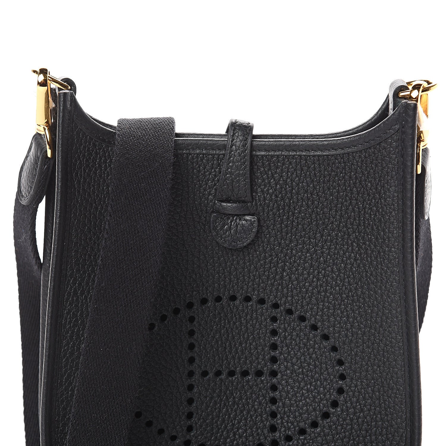 Hermes Taurillon Clemence Evelyne TPM Black 7 of 9