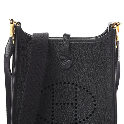 Hermes Taurillon Clemence Evelyne TPM Black 7 of 9