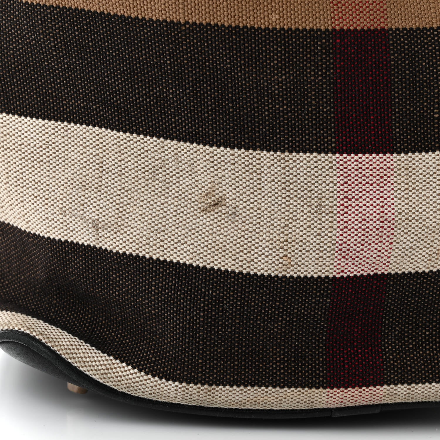 Burberry Canvas Mega Check Medium Ashby Hobo Black 14 of 22