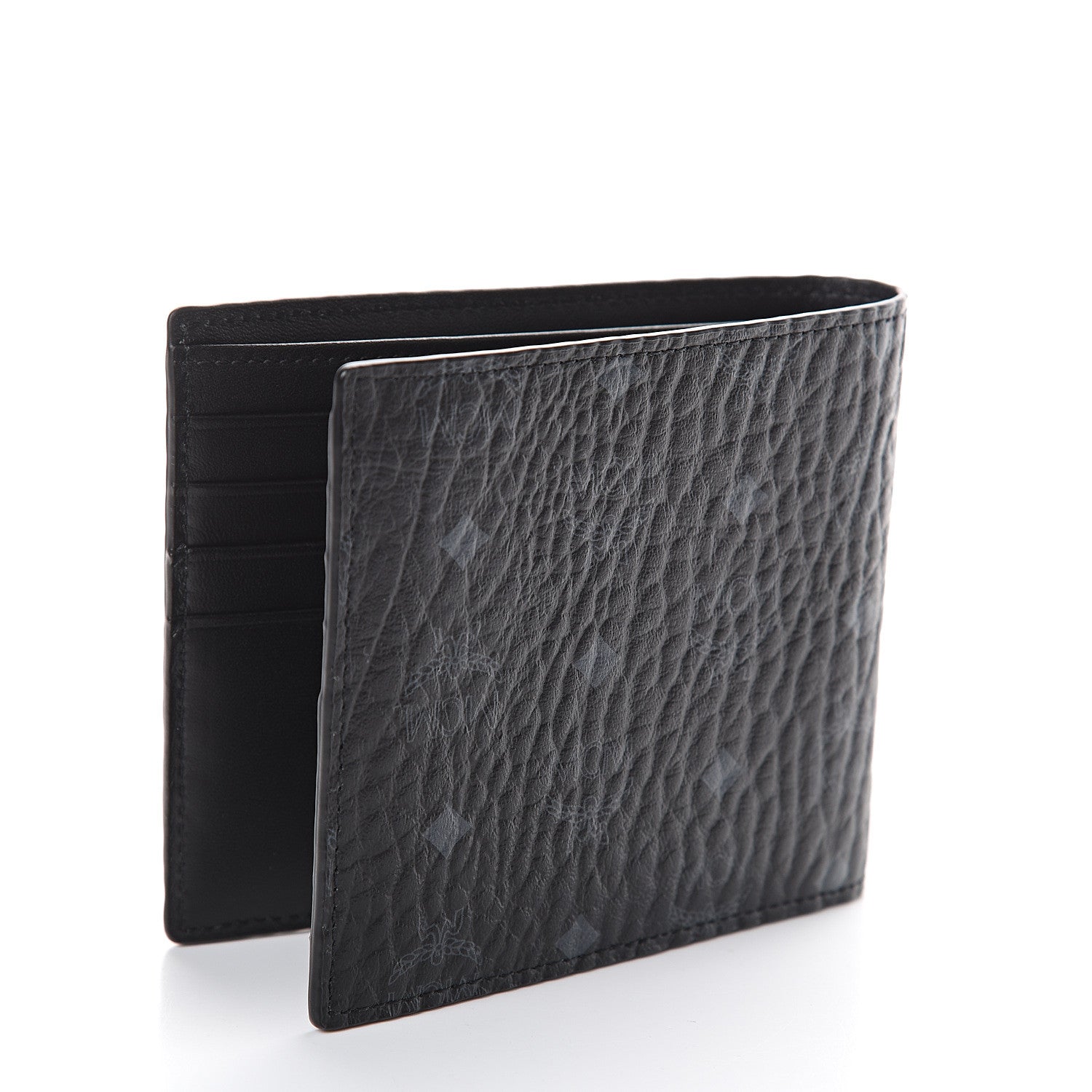 MCM Visetos Bi-Fold Wallet Black 2 of 5