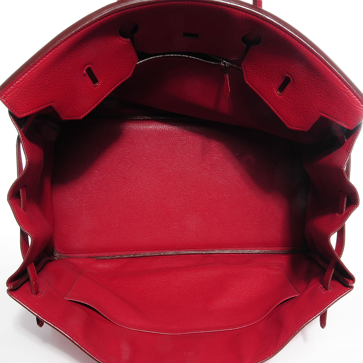 Hermes Taurillon Clemence Birkin 40 Rouge Garance 6 of 32