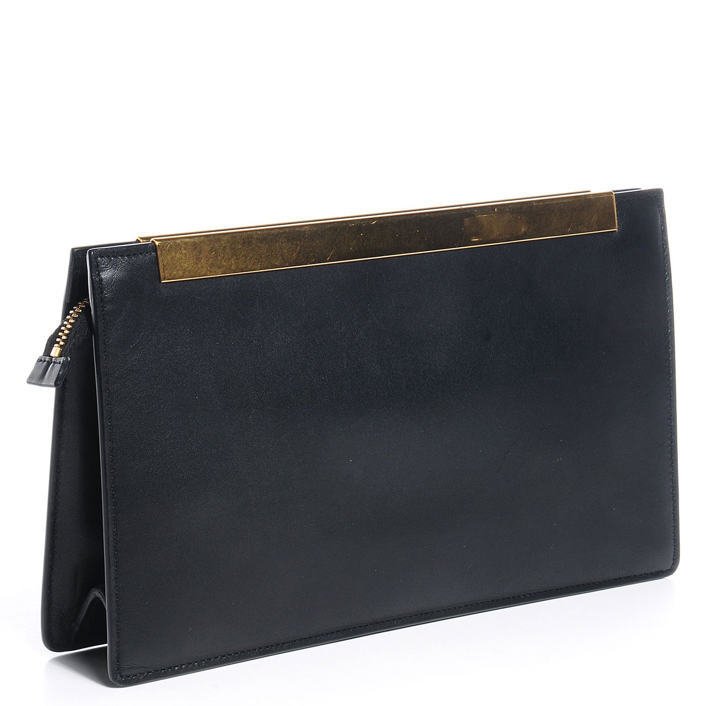 Leather Lutetia Clutch Black
