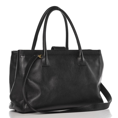 Chanel Calfskin Cerf Executive Shopper Tote Black 3 of 13