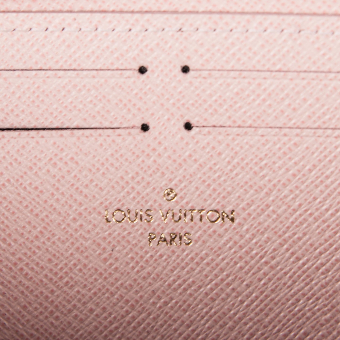 Monogram Clemence Wallet Rose Ballerine