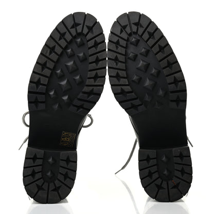 Hermes Calfskin Bridge Ankle Boots 36.5 Black 5 of 8