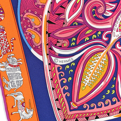 Hermes Silk Le Jardin De La Maharani Scarf 90 4 of 5