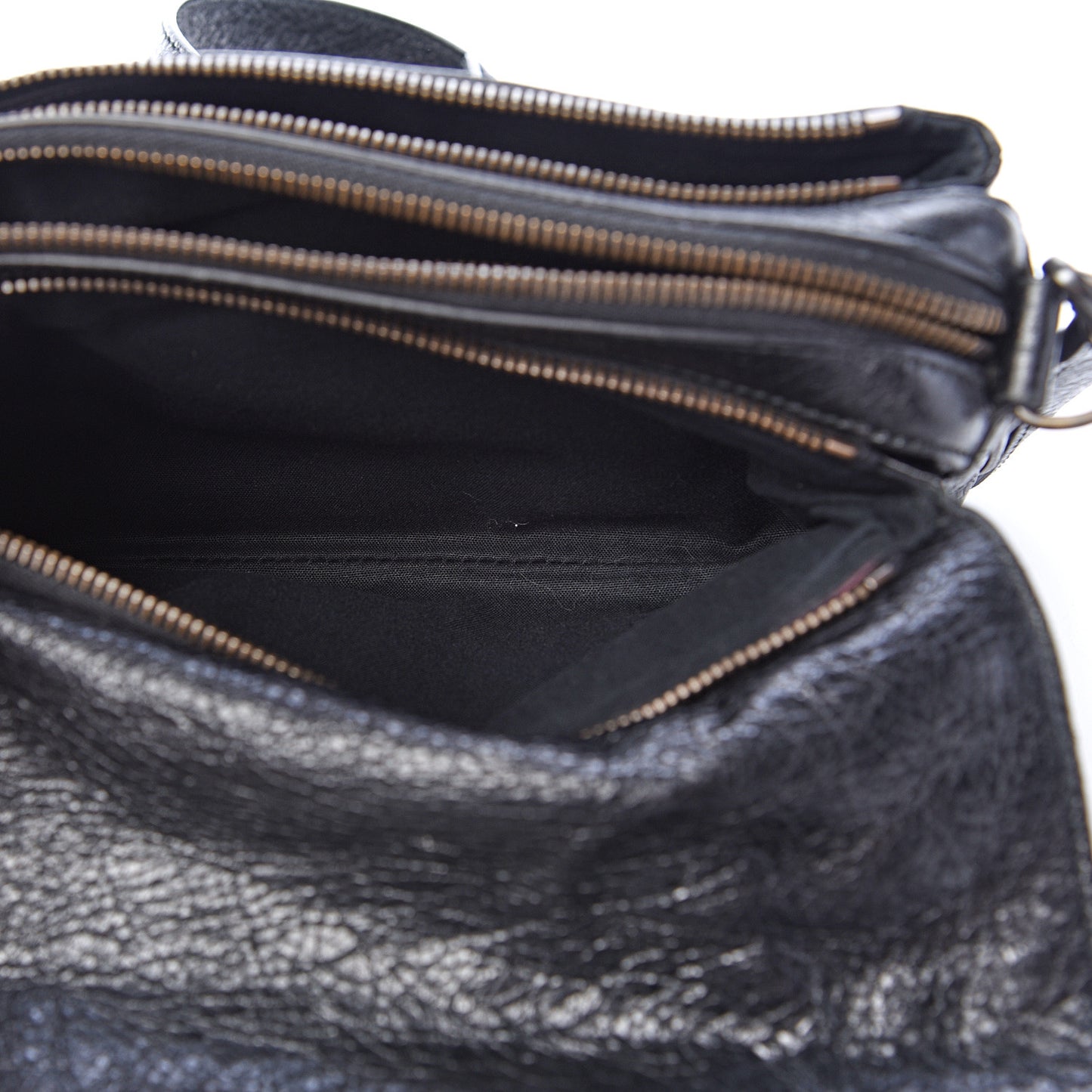 Agneau Classic Hardware Tool Kit Crossbody Black