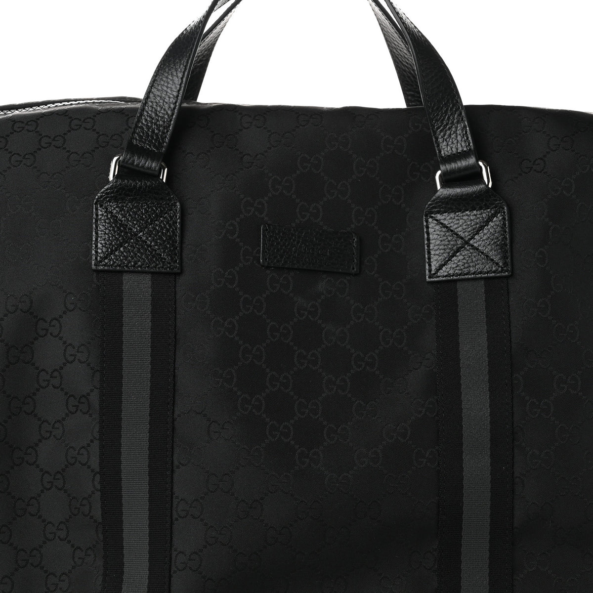 Gucci Nylon Monogram XL Duffle Bag Black 8 of 10