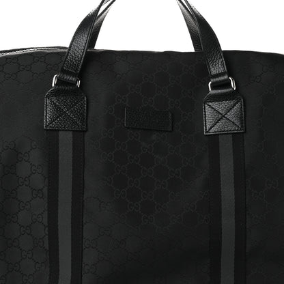 Gucci Nylon Monogram XL Duffle Bag Black 8 of 10
