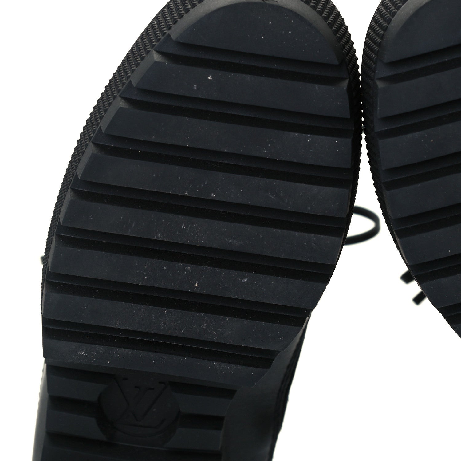 Louis Vuitton Velvet Calfskin Monogram Laureate Platform Desert Boots 38.5 Black White 10 of 11