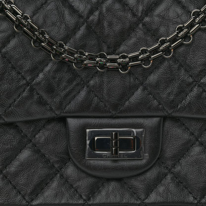 Chanel Aged Calfskin Quilted 2.55 Reissue Mini Flap So Black 8 of 11