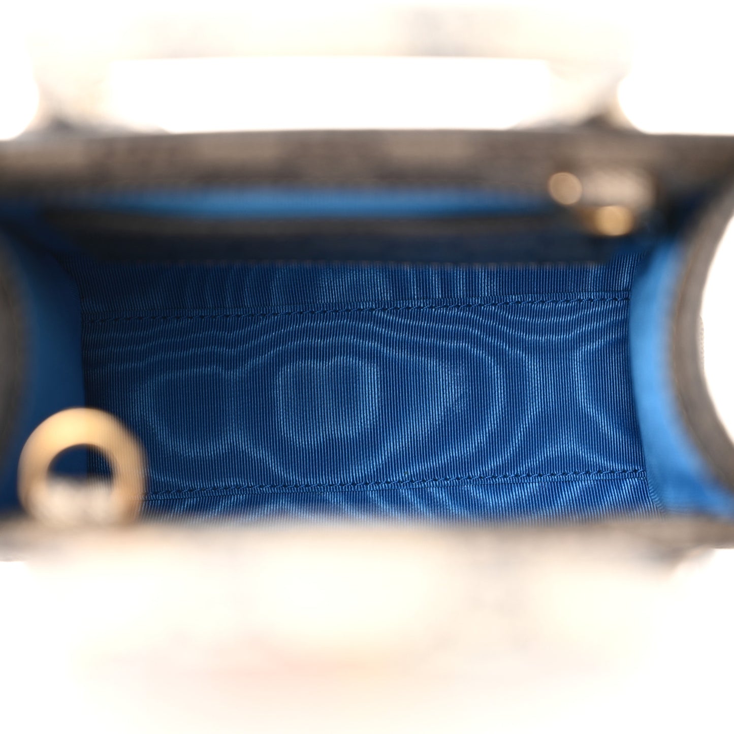 GG Supreme Monogram Exquisite Mini Vertical Tote Beige Ebony Blue Crop Live Red