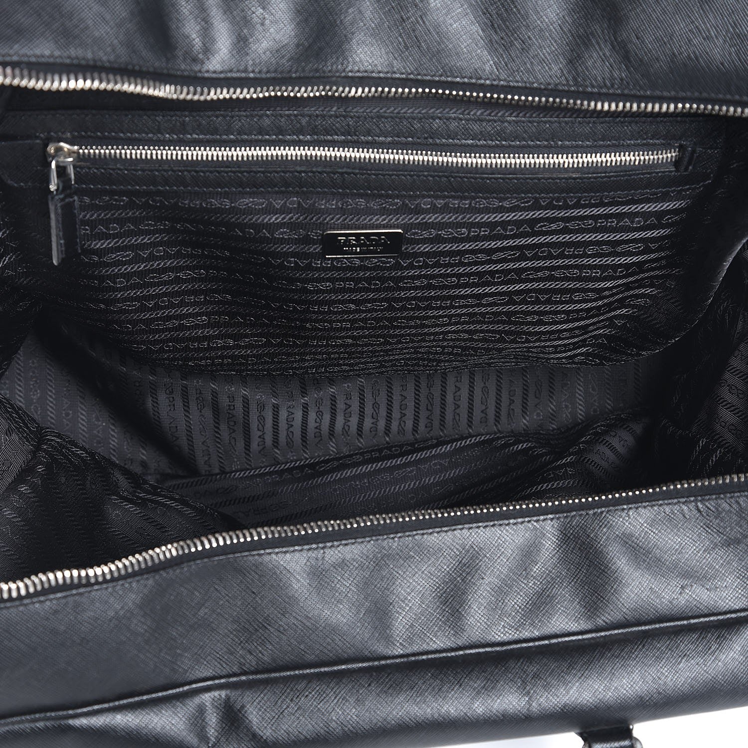 Prada Saffiano Travel Bag Nero Black 5 of 16