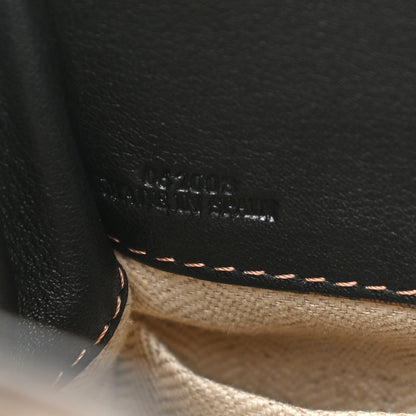Loewe Calfskin Linen Mini Hammock Shoulder Bag Light Oat Black 6 of 10
