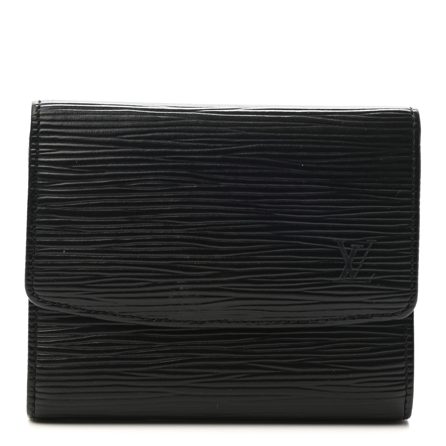 Louis Vuitton Epi Porte-Monnaie Tresor Wallet Black 1 of 10