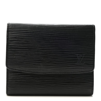 Louis Vuitton Epi Porte-Monnaie Tresor Wallet Black 1 of 10