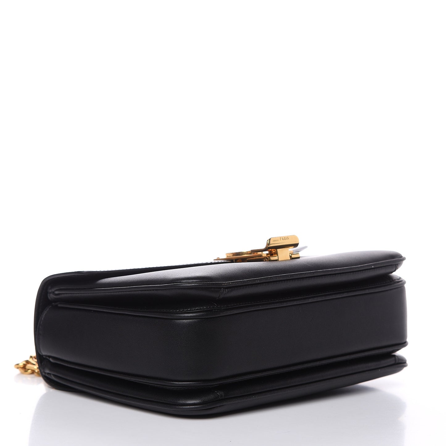 Shiny Calfskin Medium C Bag Black