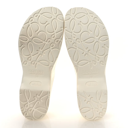Loewe Foam Rubber Terra Clogs Sandals 39 White 7 of 11