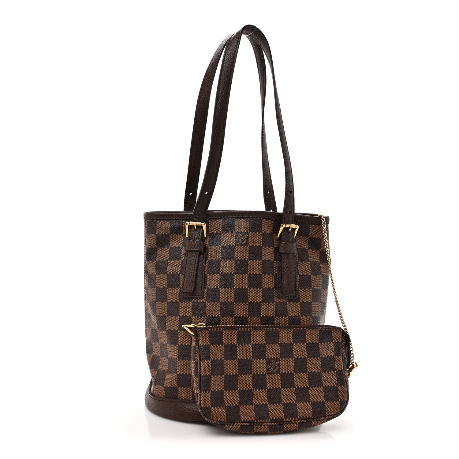 Louis Vuitton Damier Ebene Marais Bucket 23 3 of 11