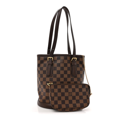 Louis Vuitton Damier Ebene Marais Bucket 23 3 of 11
