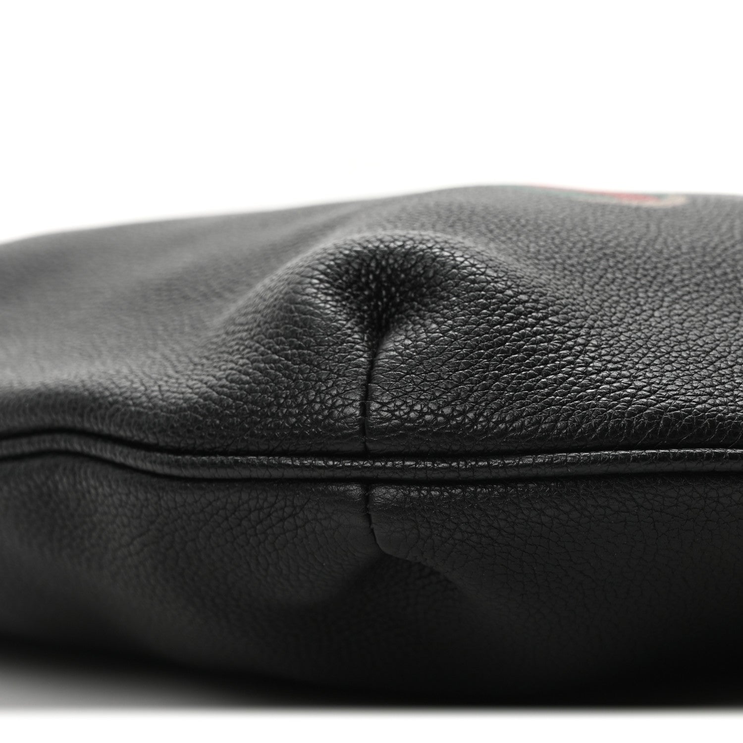 Gucci Grained Calfskin Logo Half Moon Hobo Black 10 of 10