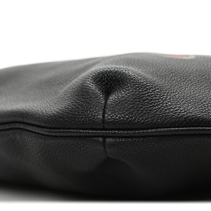Gucci Grained Calfskin Logo Half Moon Hobo Black 10 of 10