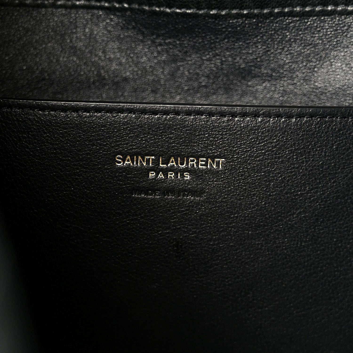 Saint Laurent Grained Lambskin Cassandre Envelope Pouch Black 6 of 8
