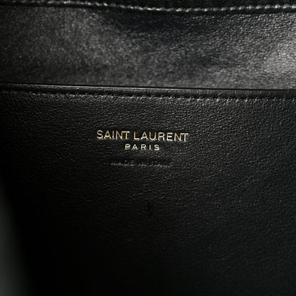 Saint Laurent Grained Lambskin Cassandre Envelope Pouch Black 6 of 8