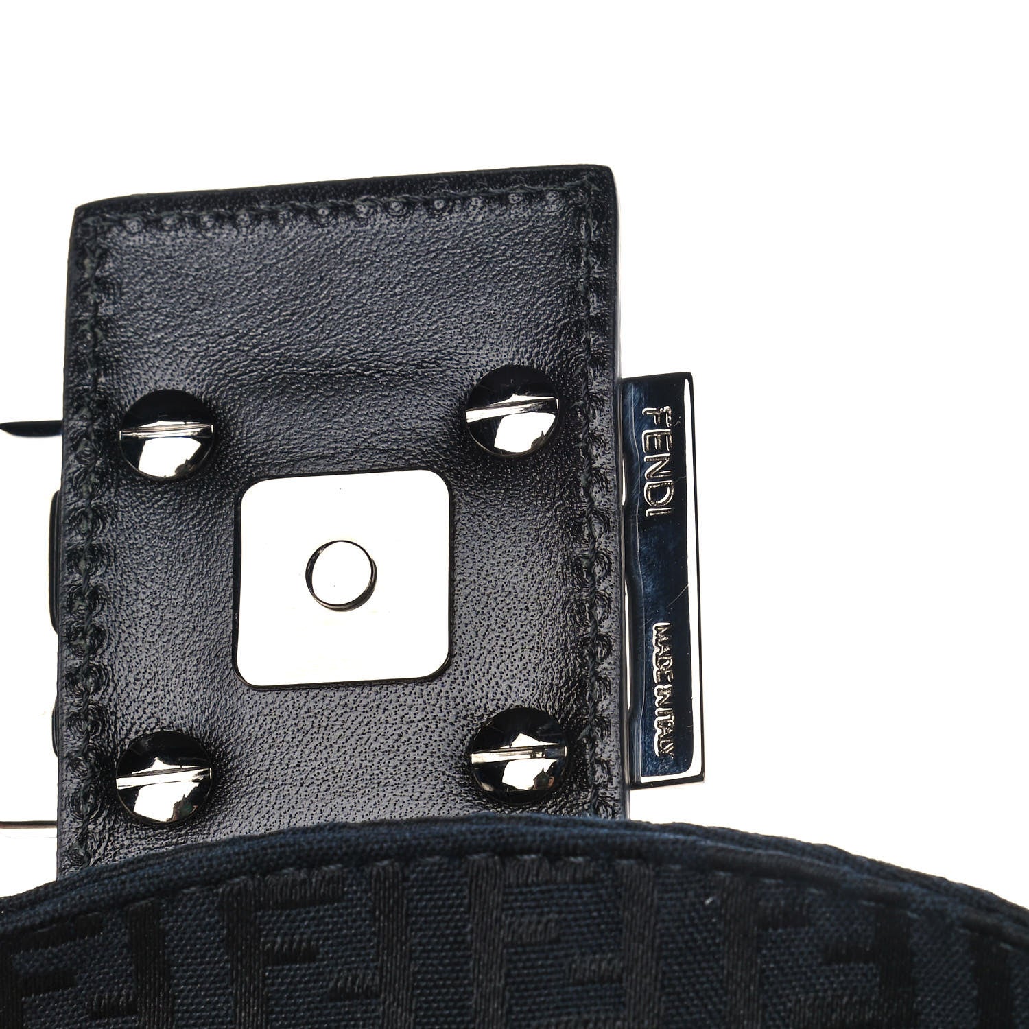 Fendi Zucchino Baguette Black 10 of 12