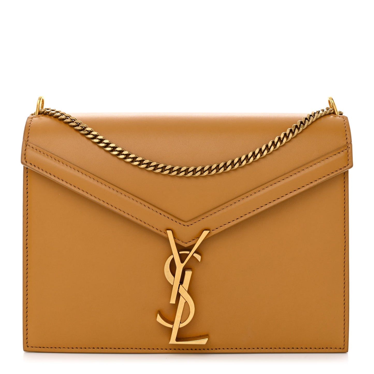 Smooth Calfskin Monogram Cassandra Clasp Bag Cappuccino