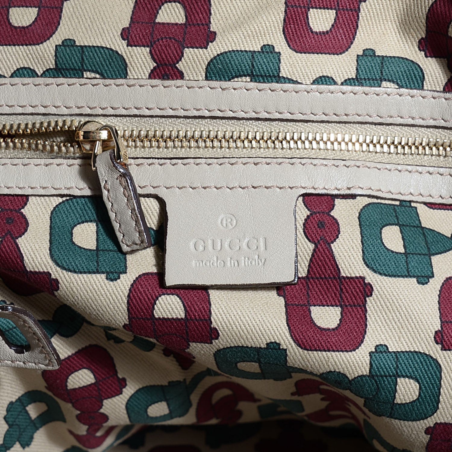 Gucci Guccissima Medium Pelham Shoulder Bag Off White 5 of 9