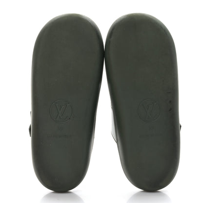 Louis Vuitton Monogram Sunbath Flat Mule Sandals 35 Kaki 5 of 7