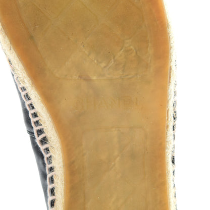 Chanel Lambskin CC Espadrilles 39 Black 7 of 13
