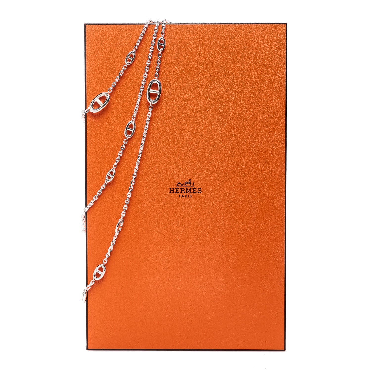 Hermes Sterling Silver Farandole Necklace 160 6 of 6