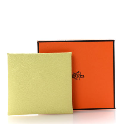 Hermes Chevre Mysore Bastia Verso Coin Purse Jaune Bourgeon Nata 7 of 7