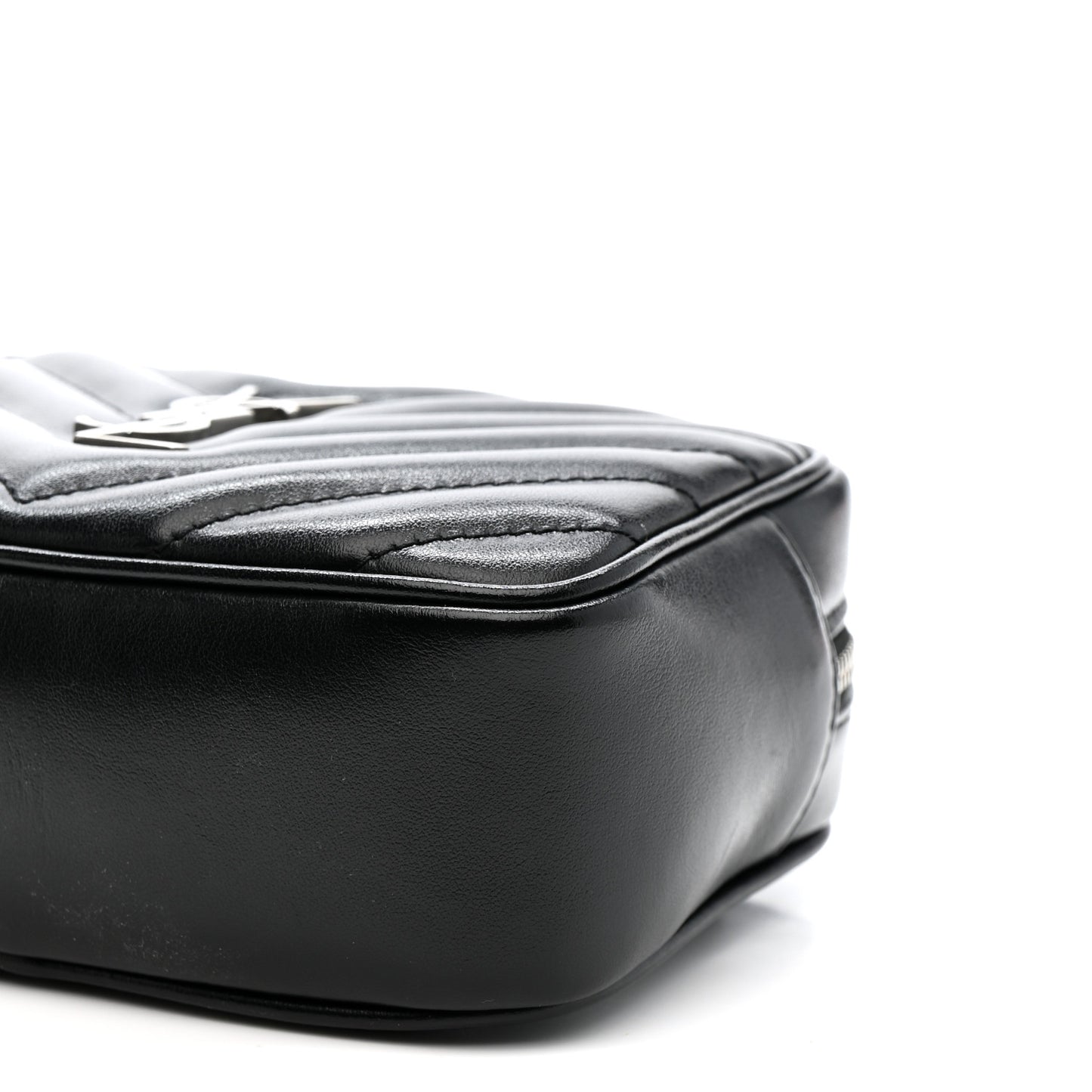 Calfskin Matelasse Monogram Lou Belt Bag Black