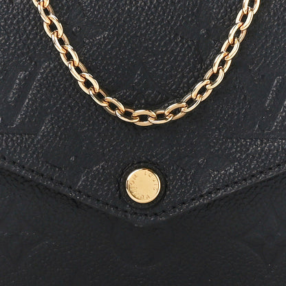 Louis Vuitton Empreinte Pochette Felicie Chain Wallet Black 12 of 14