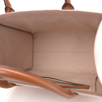 Versace Canvas Calfskin Large Medusa Pop Cabas Tote Beige 5 of 11