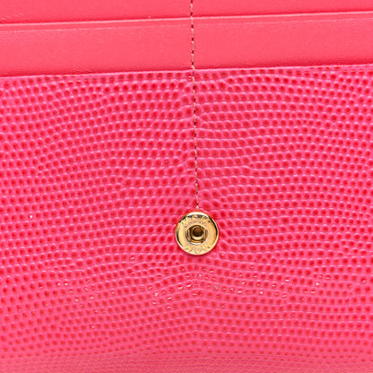 MCM X CRAIG REDMAN Calfskin Lizard Embossed Visetos Wallet On Chain Multicolor 6 of 8