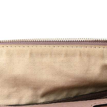 Gucci Monogram Selleria Calfskin Vintage Web Medium Boston New Sand Lilas 12 of 20