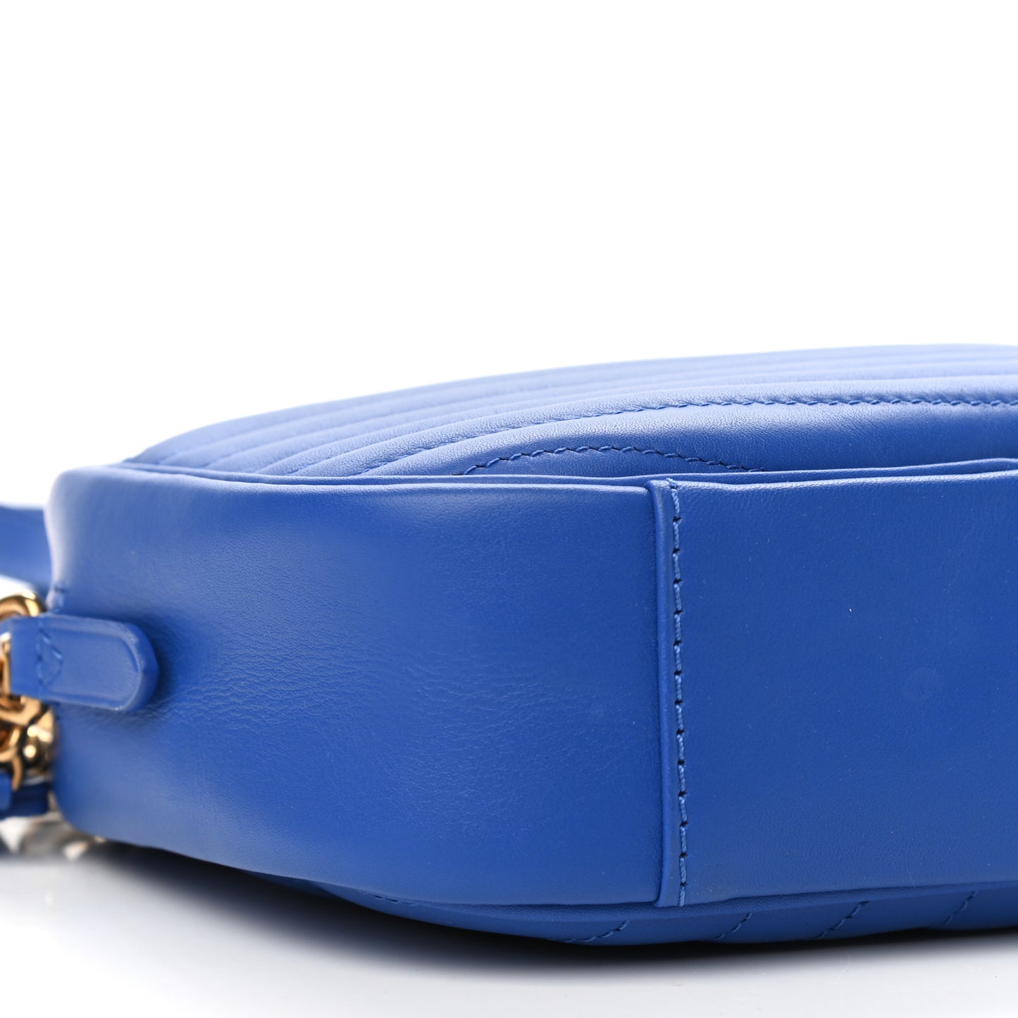 Calfskin New Wave Camera Bag Bleu Neon