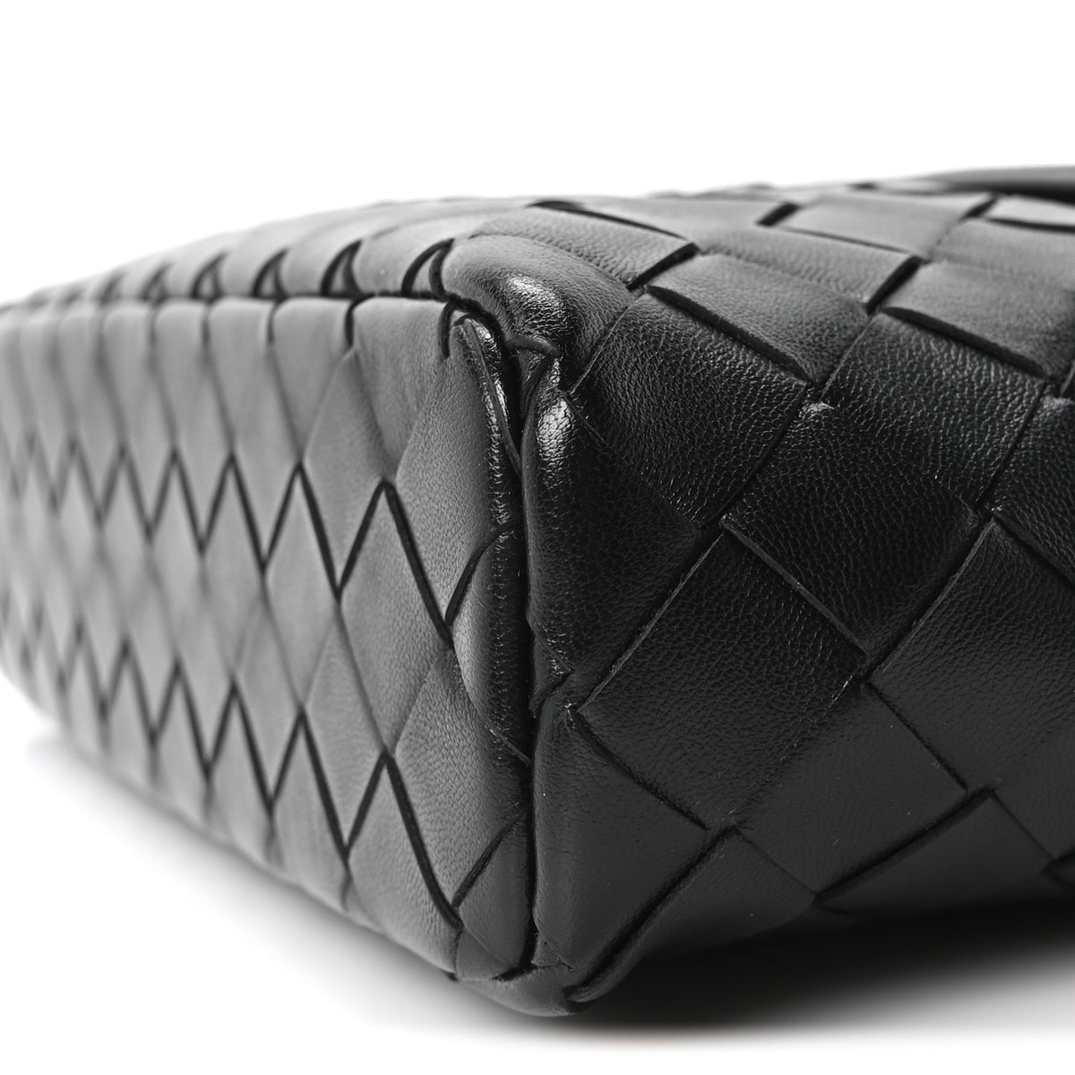 Calfskin Intrecciato Bang Bang Vanity Case Black