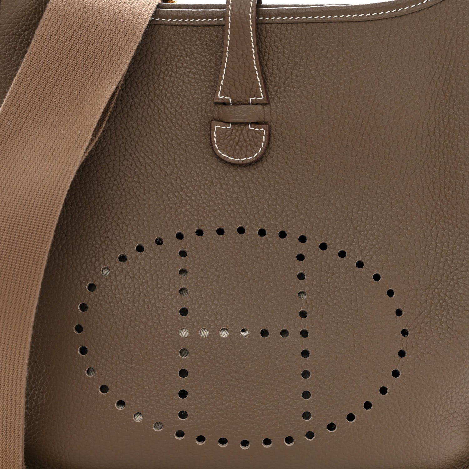 Hermes Taurillon Clemence Evelyne III PM Etoupe 8 of 10