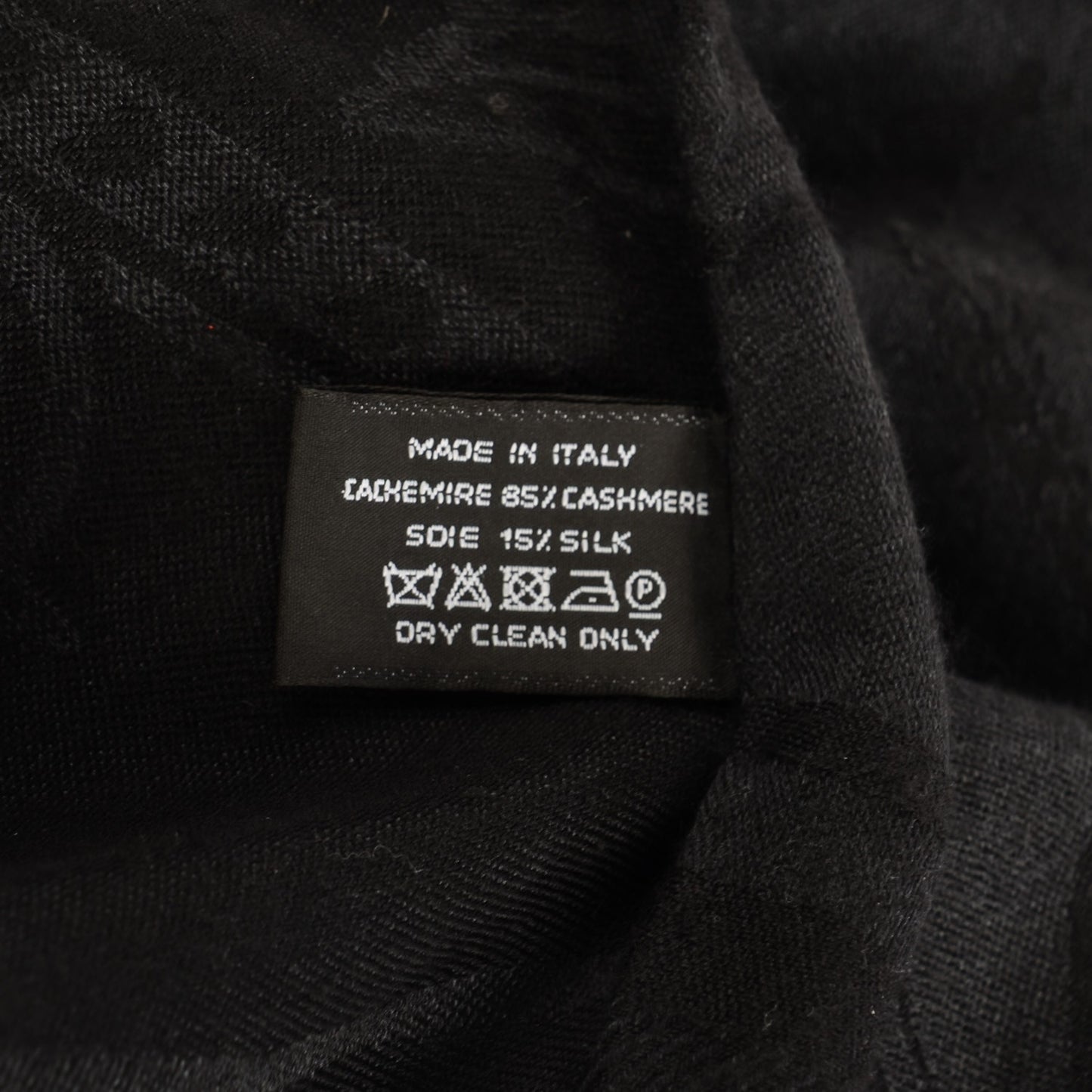 Cashmere Silk New Libris Stole Black